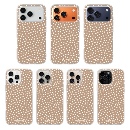Chestnut Dots Clear Case Insert