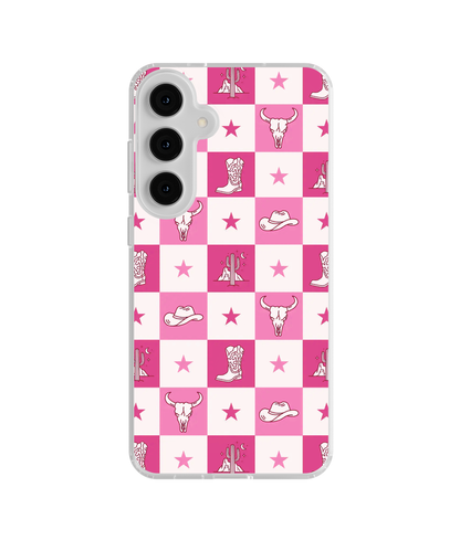 Cowgirl Check Clear Case Insert