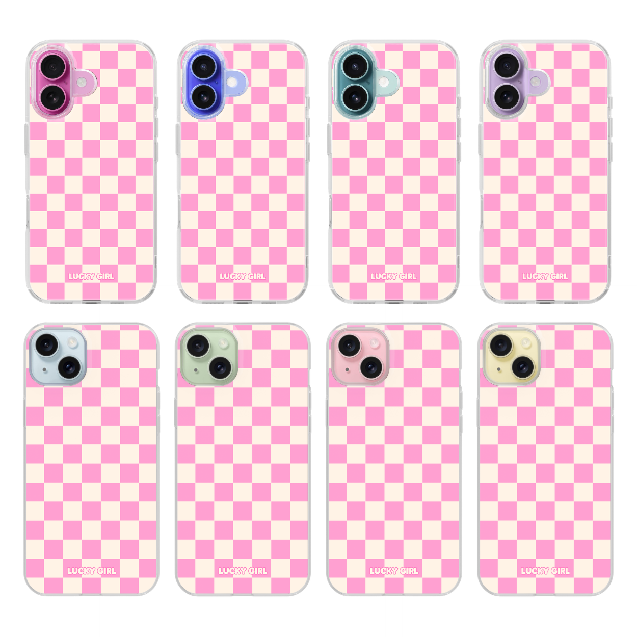 Bubblegum Checkers II Clear Case Insert