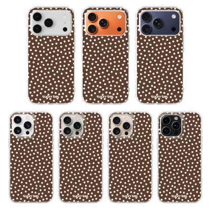 Espresso Dots Clear Case Insert