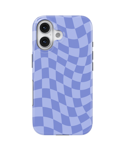Bluebell Wavy Checkers MagSafe Phone Case