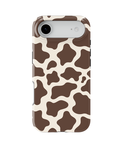 Espresso Cow Print MagSafe Phone Case