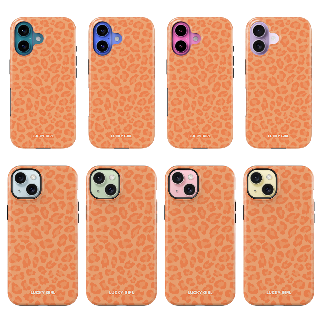 Tangerine Leopard Phone Case