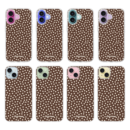Espresso Dots Clear Case Insert