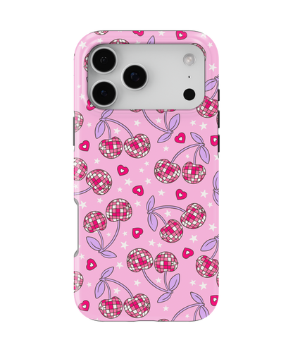 Pink & Purple Disco Cherries MagSafe Phone Case