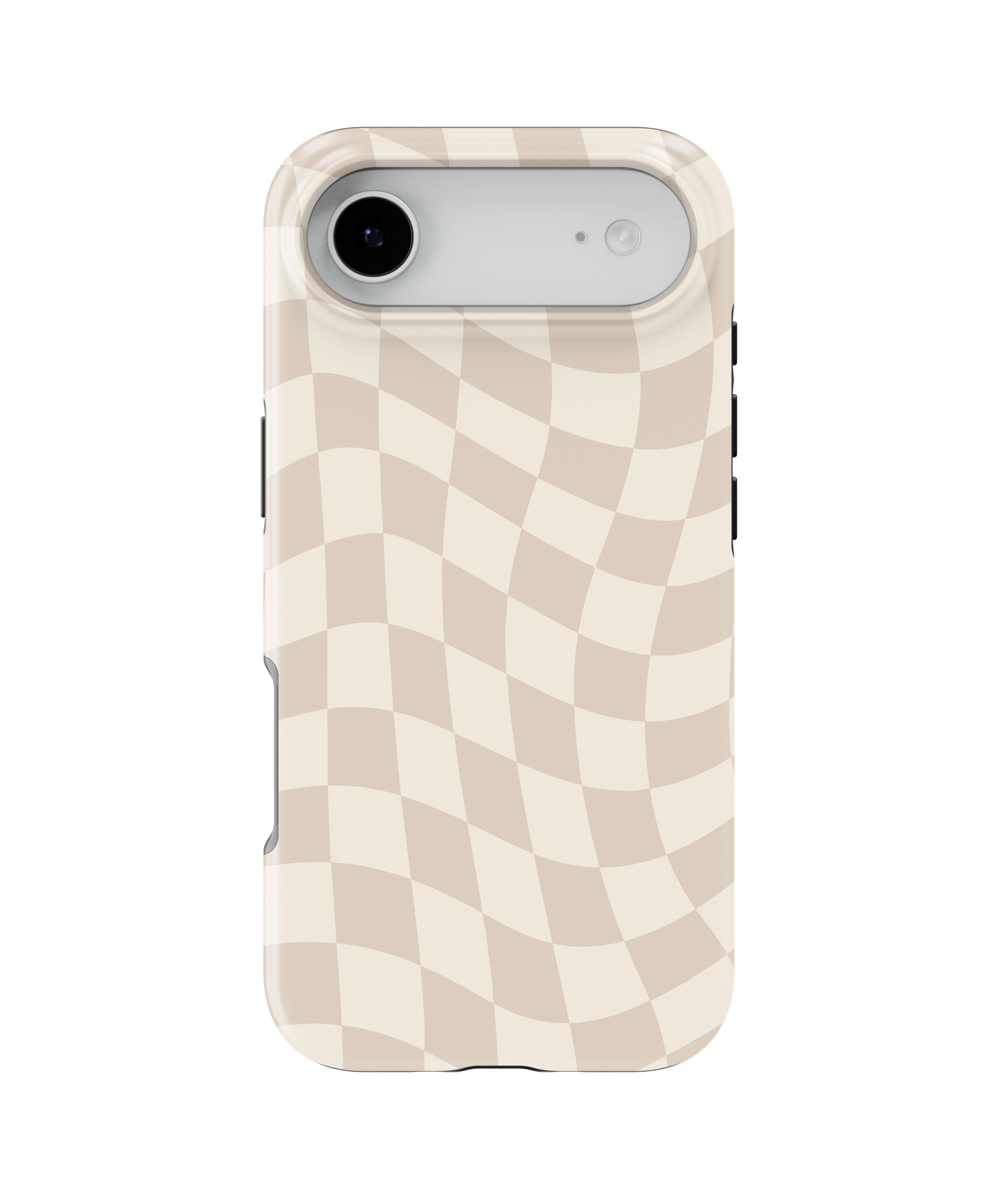 Vanilla Milkshake Wavy Checkers MagSafe Phone Case
