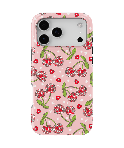 Pink & Red Disco Cherries MagSafe Phone Case