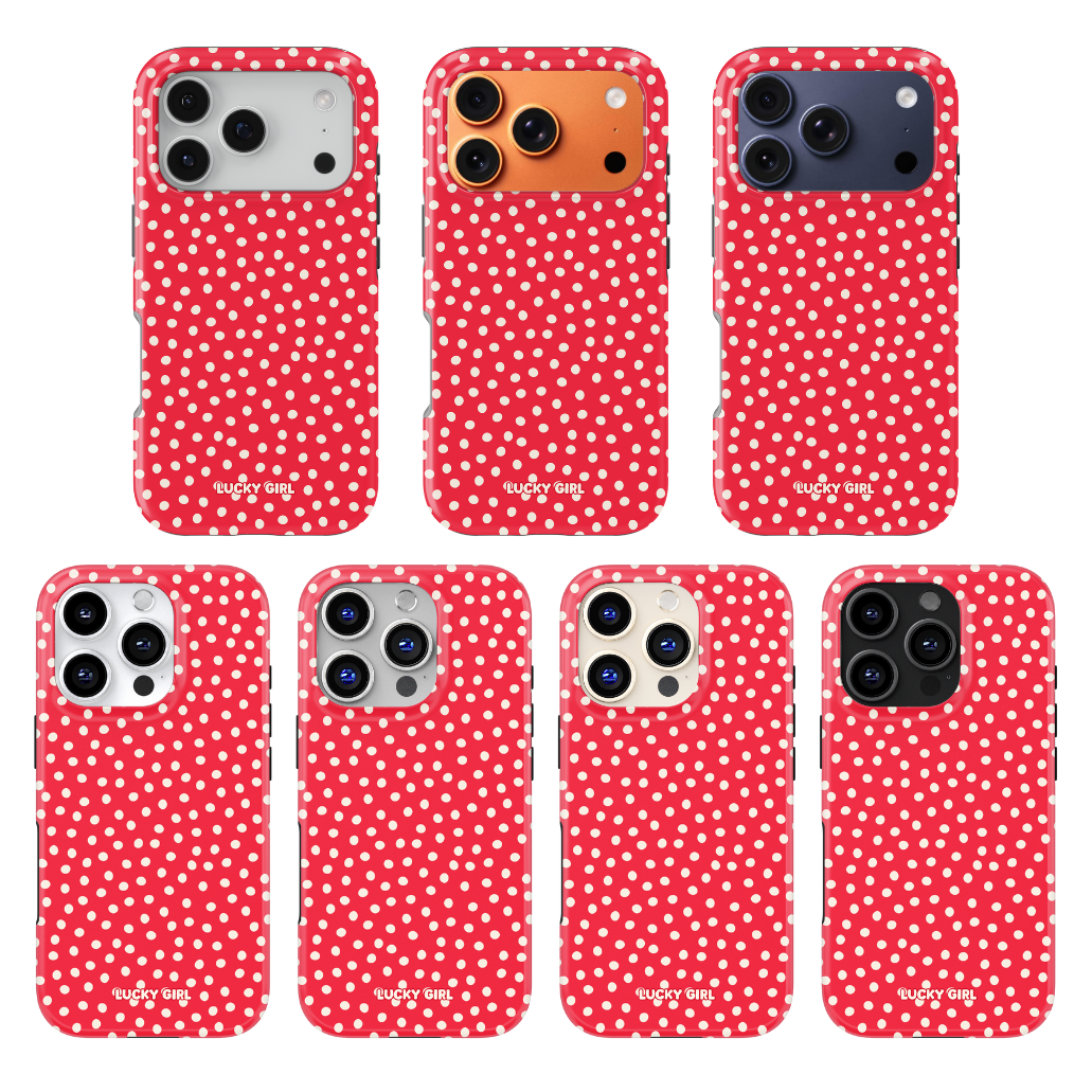 Vermillion Dots Phone Case