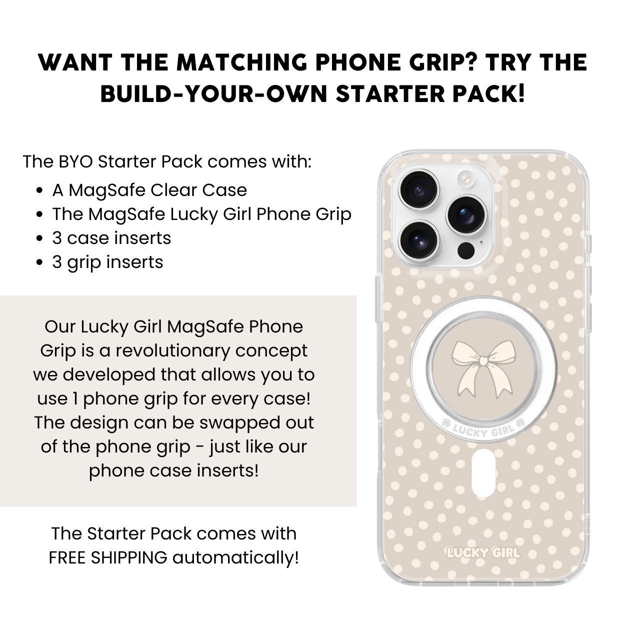 Dust Bunny Dots Clear Case Insert