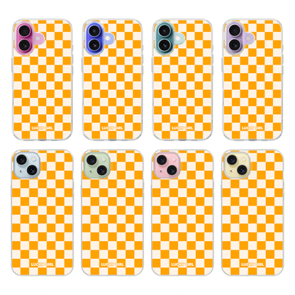 Creamsicle Checkers II Clear Case Insert