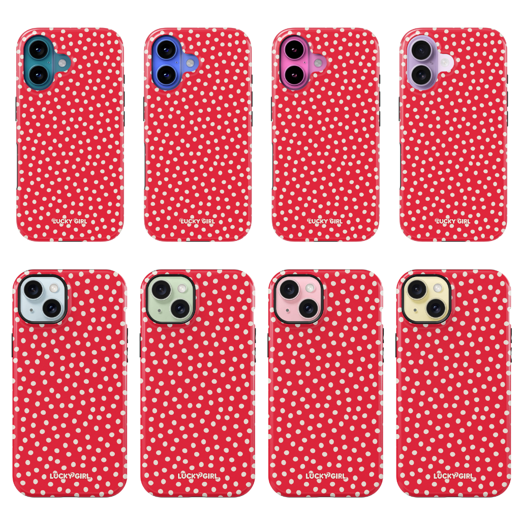 Vermillion Dots Phone Case