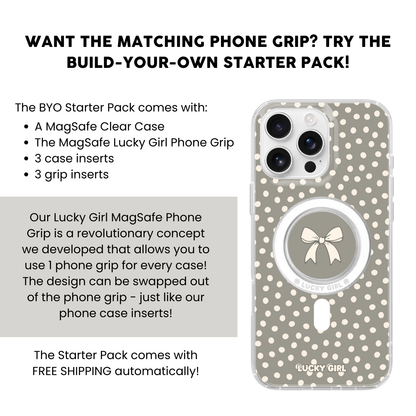 River Rock Dots Clear Case Insert