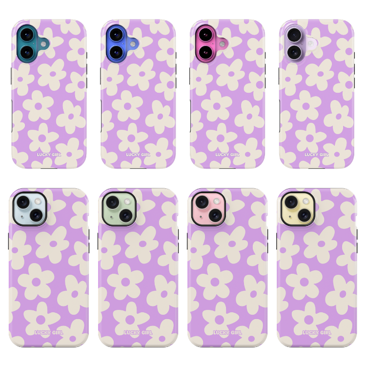 Lavender Big Blooms Phone Case