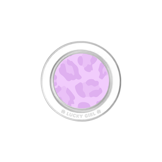 Lilac Leopard Phone Grip Insert