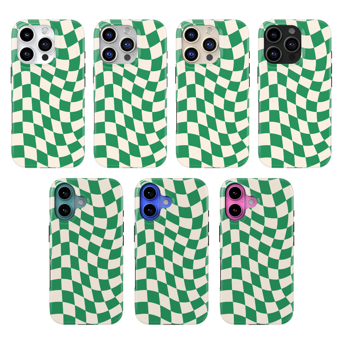 Emerald City Wavy Checkers II MagSafe Phone Case