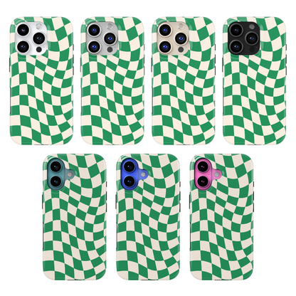 Emerald City Wavy Checkers II MagSafe Phone Case