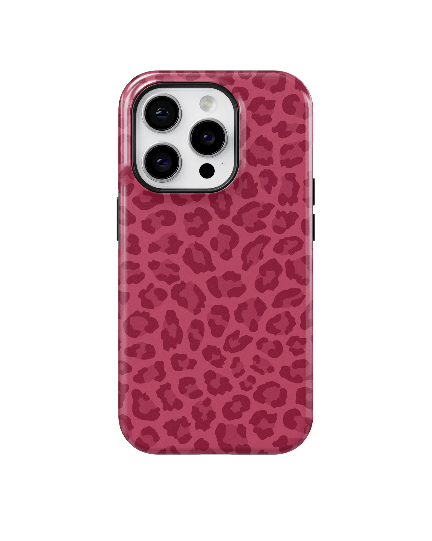 Black Cherry Leopard MagSafe Phone Case