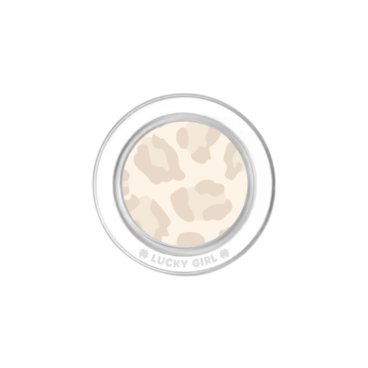Vanilla Milkshake Leopard Phone Grip Insert