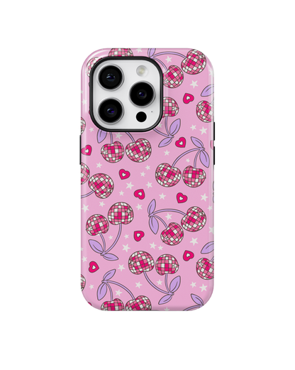 Pink & Purple Disco Cherries MagSafe Phone Case
