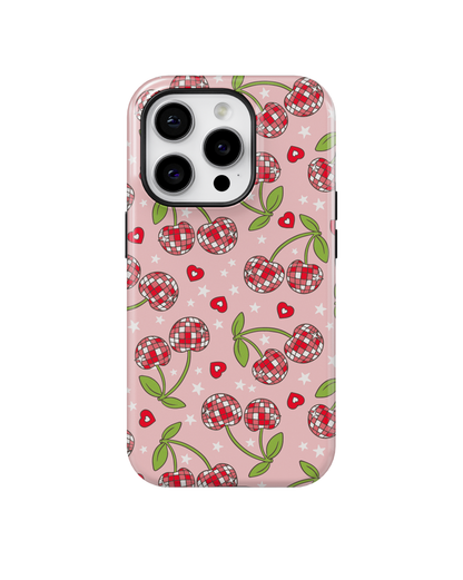 Pink & Red Disco Cherries MagSafe Phone Case