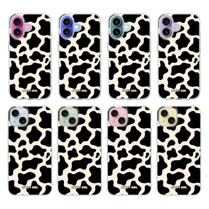 Onyx Cow Print Clear Case Insert
