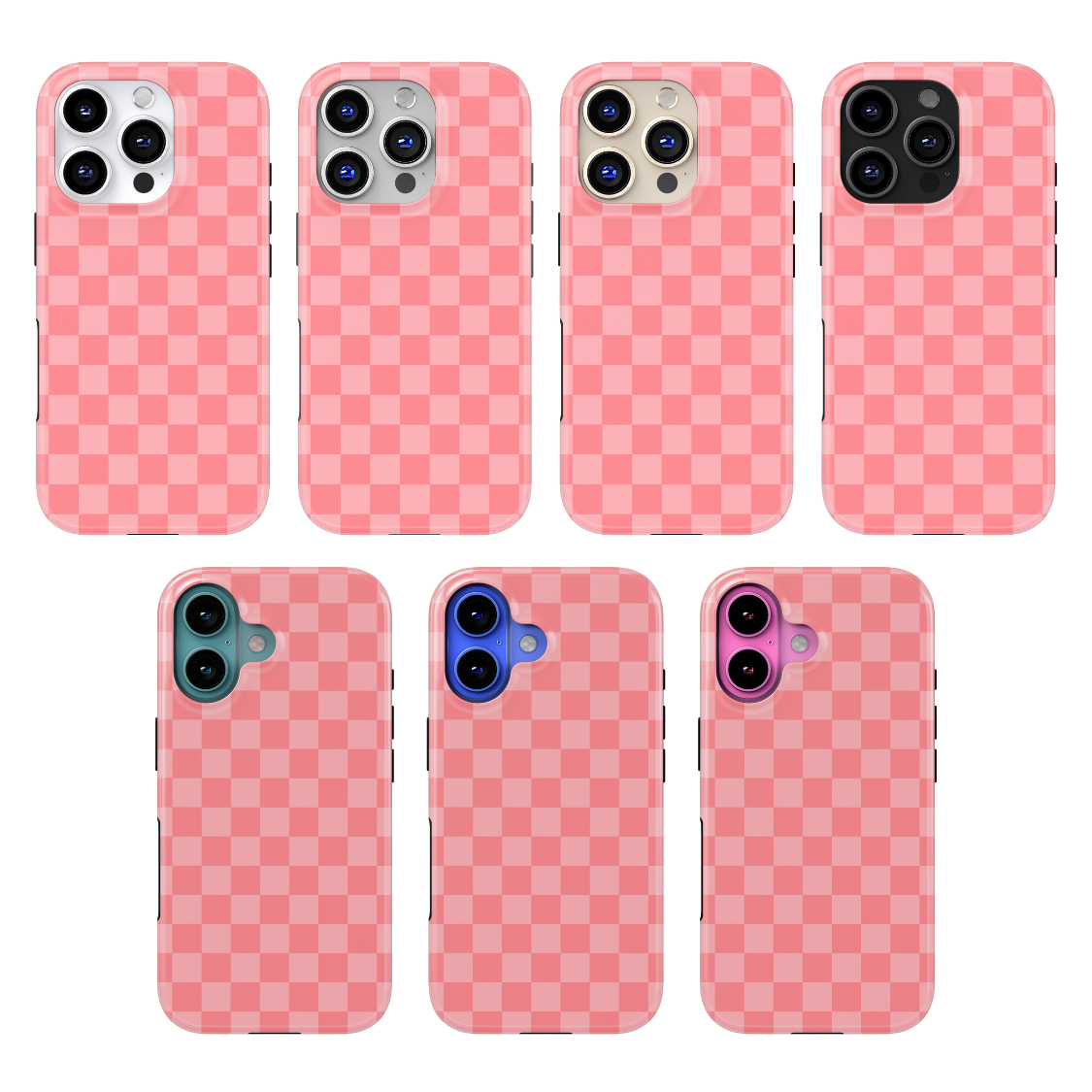 Rose All Day Checkers MagSafe Phone Case