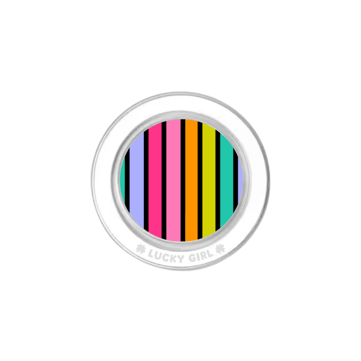 Rainbow Stripes Phone Grip Insert