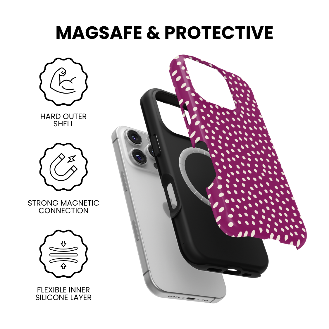 Velvet Dots MagSafe Phone Case