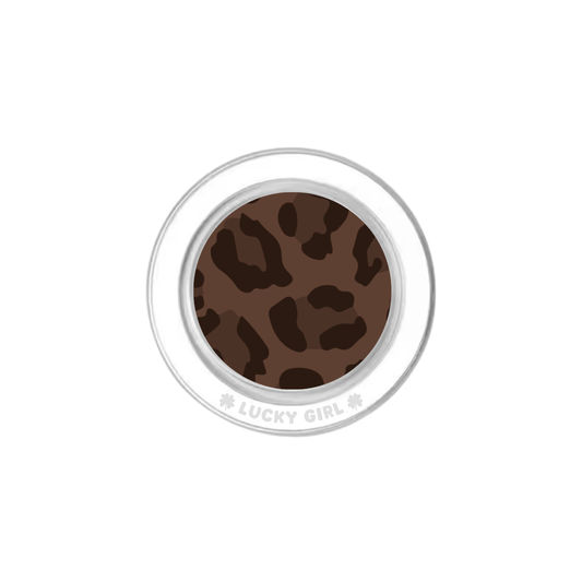 Espresso Leopard Phone Grip Insert