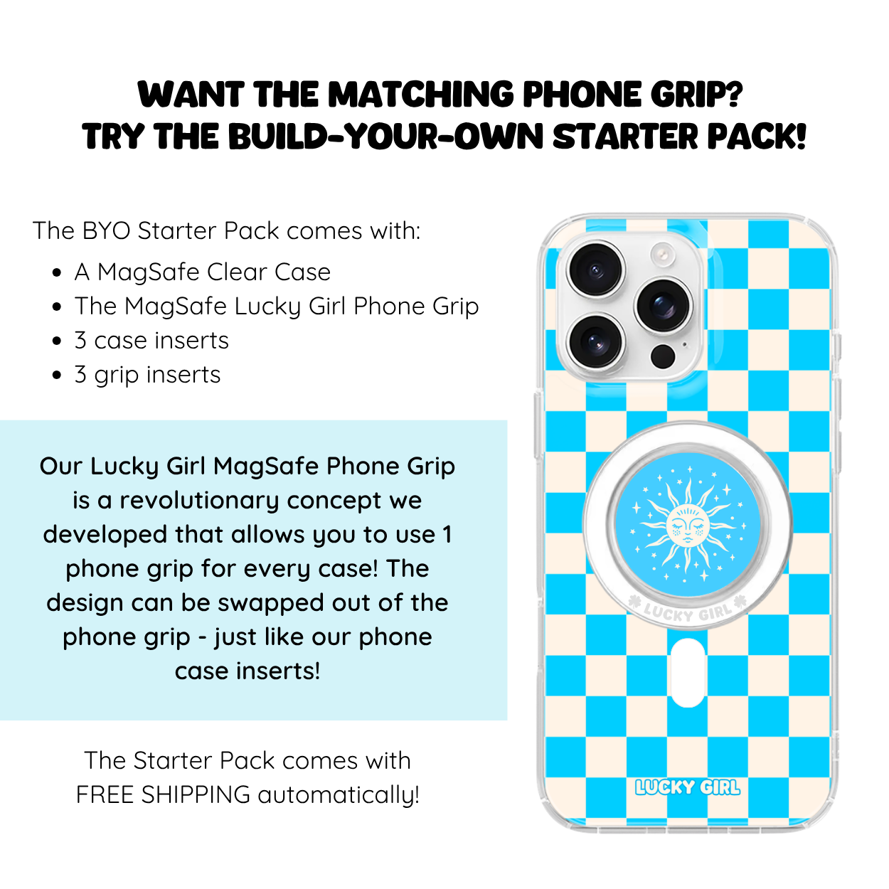 Sky Checkers II Clear Case Insert