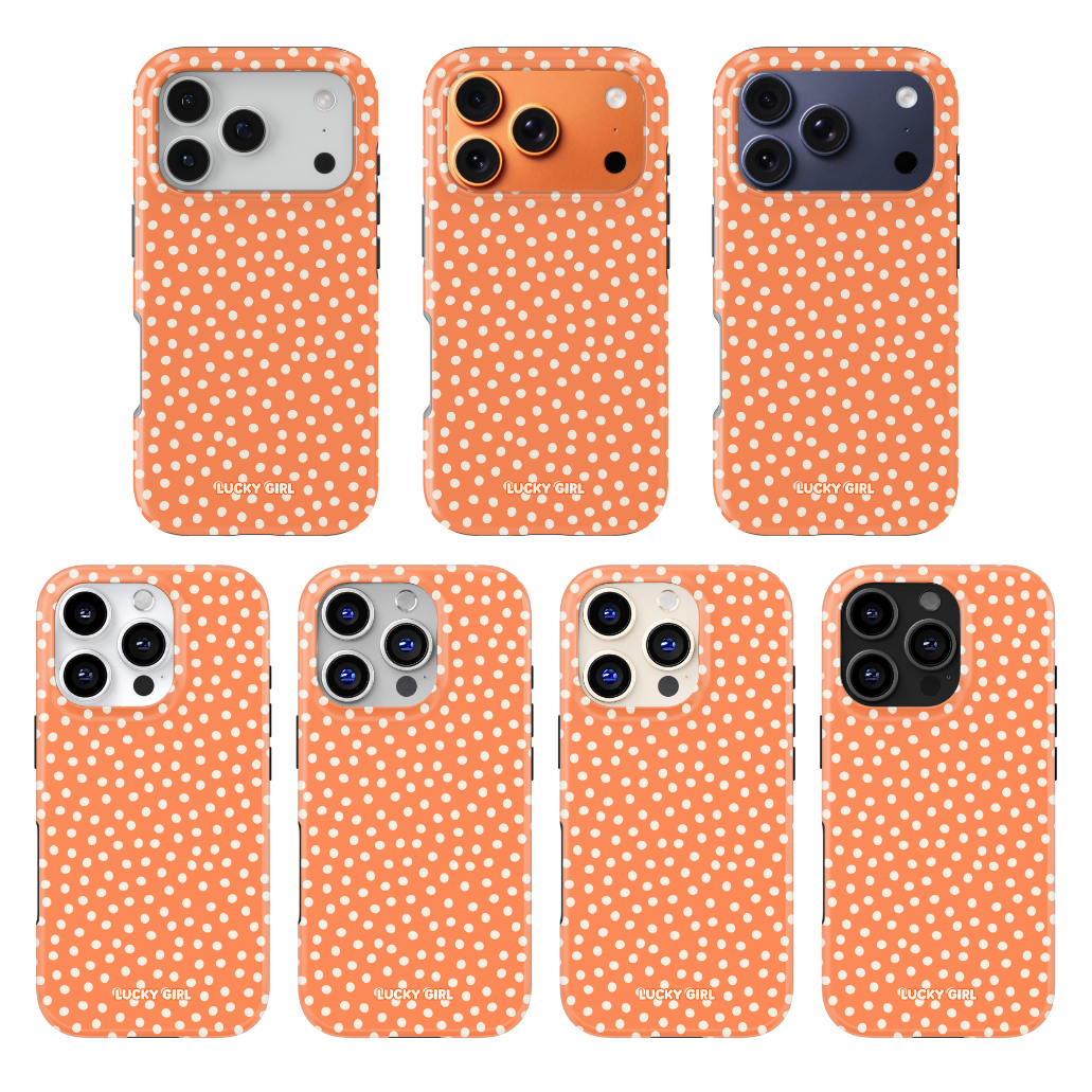 Tangerine Dots Phone Case