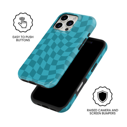 Mermaid Jewel Wavy Checkers MagSafe Phone Case