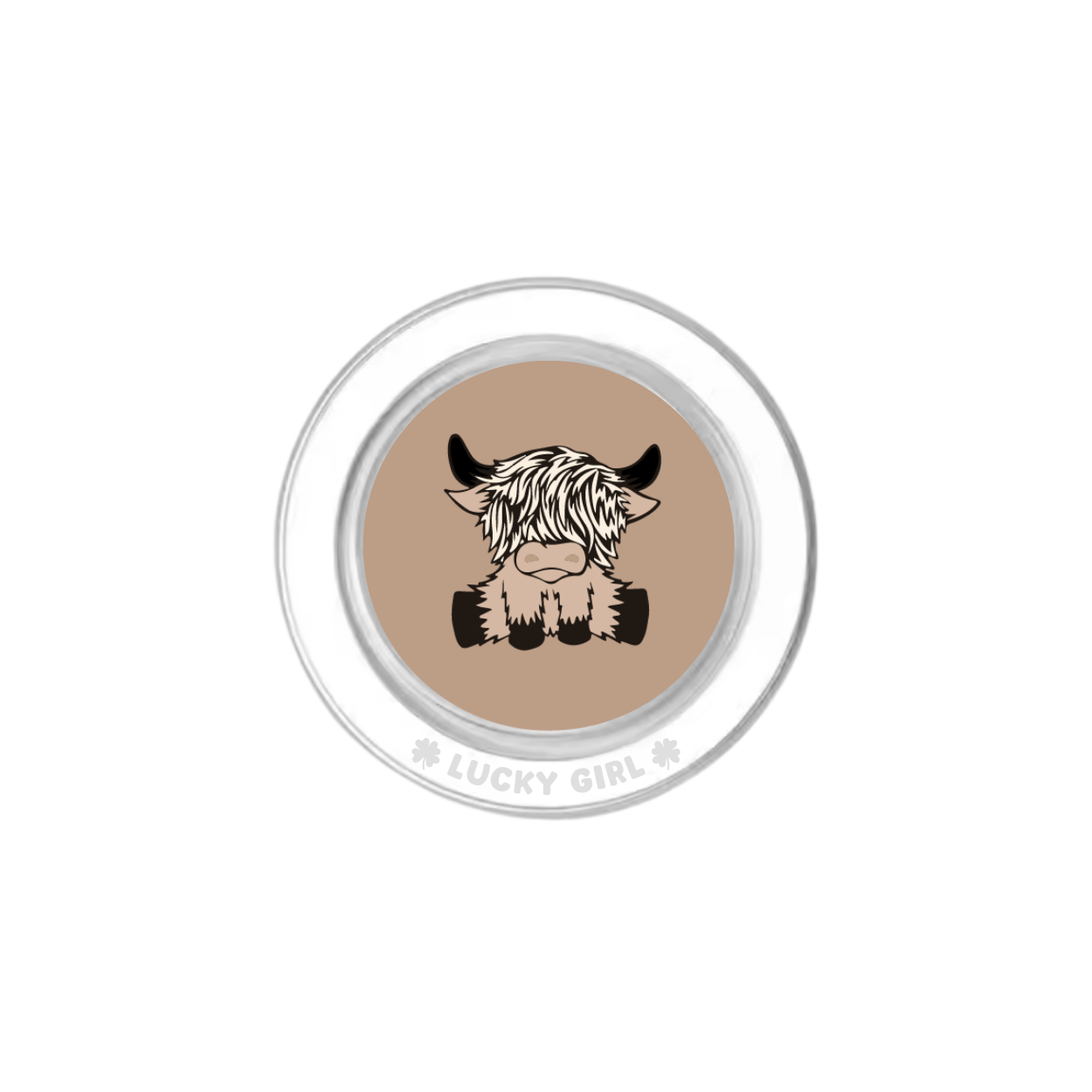 Chestnut Cow Phone Grip Insert