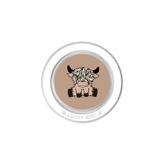 Chestnut Cow Phone Grip Insert