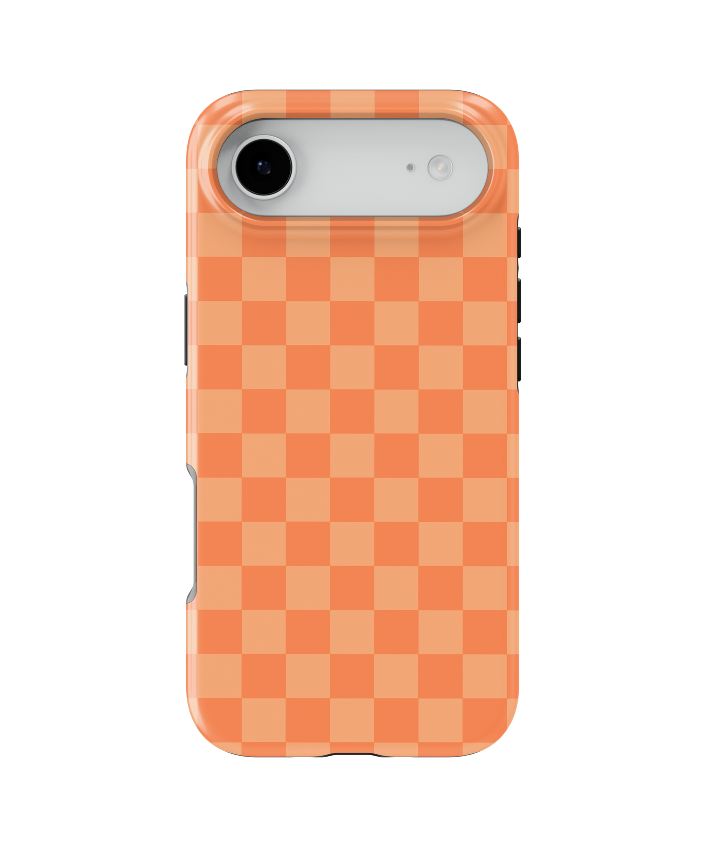 Tangerine Checkers MagSafe Phone Case