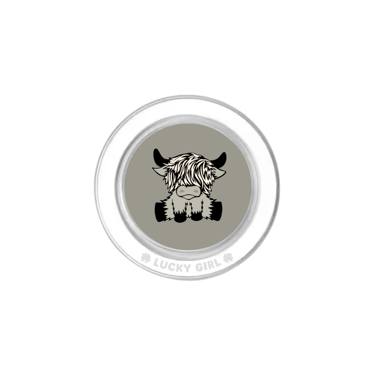 River Rock Cow Phone Grip Insert