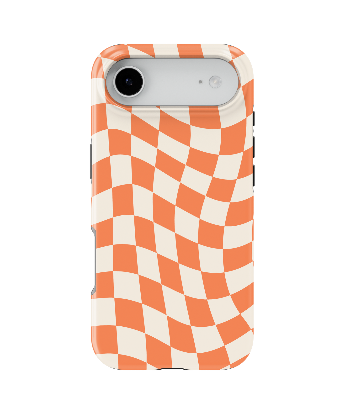Tangerine Wavy Checkers II MagSafe Phone Case