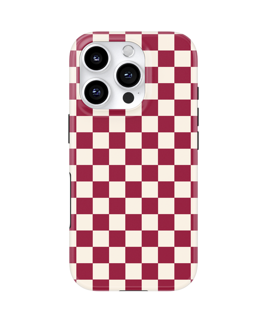Black Cherry Checkers II MagSafe Phone Case