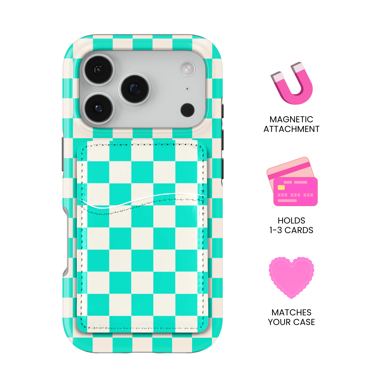 Bermuda Checkers II MagSafe Card Holder