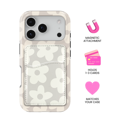 Dust Bunny Big Blooms MagSafe Card Holder