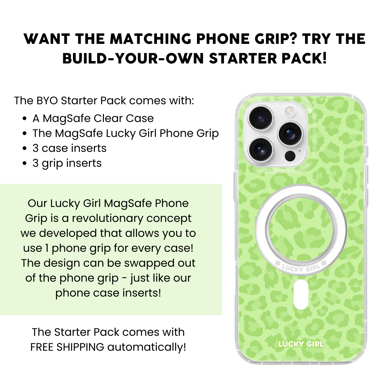 Katydid Leopard Clear Case Insert