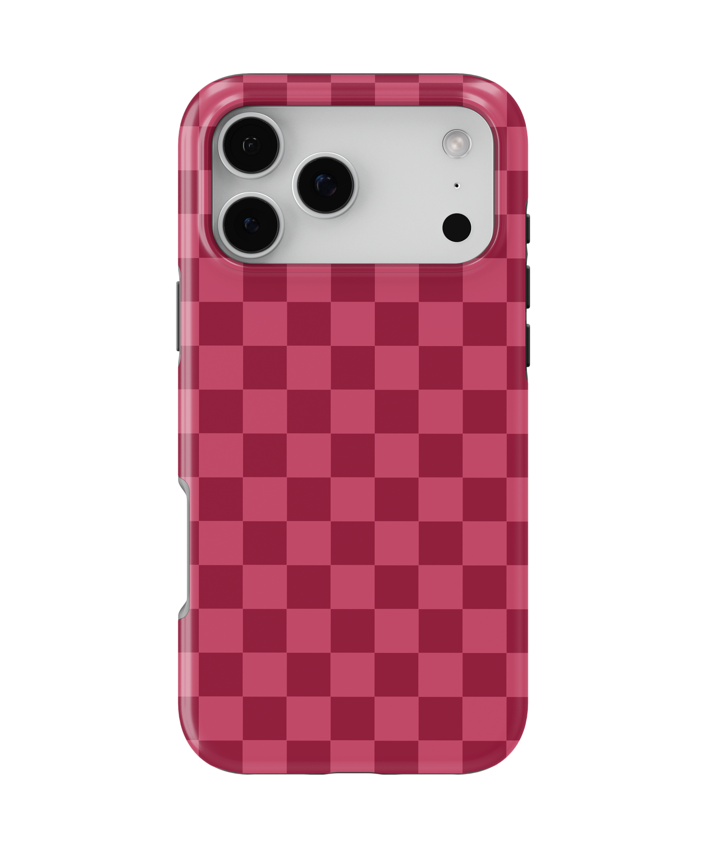 Black Cherry Checkers MagSafe Phone Case