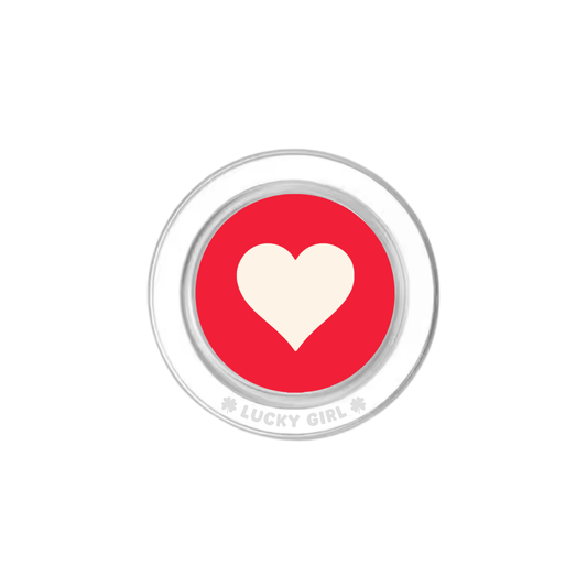 Vermillion Heart Phone Grip Insert