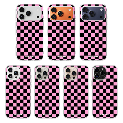 Bubblegum Checkers Clear Case Insert