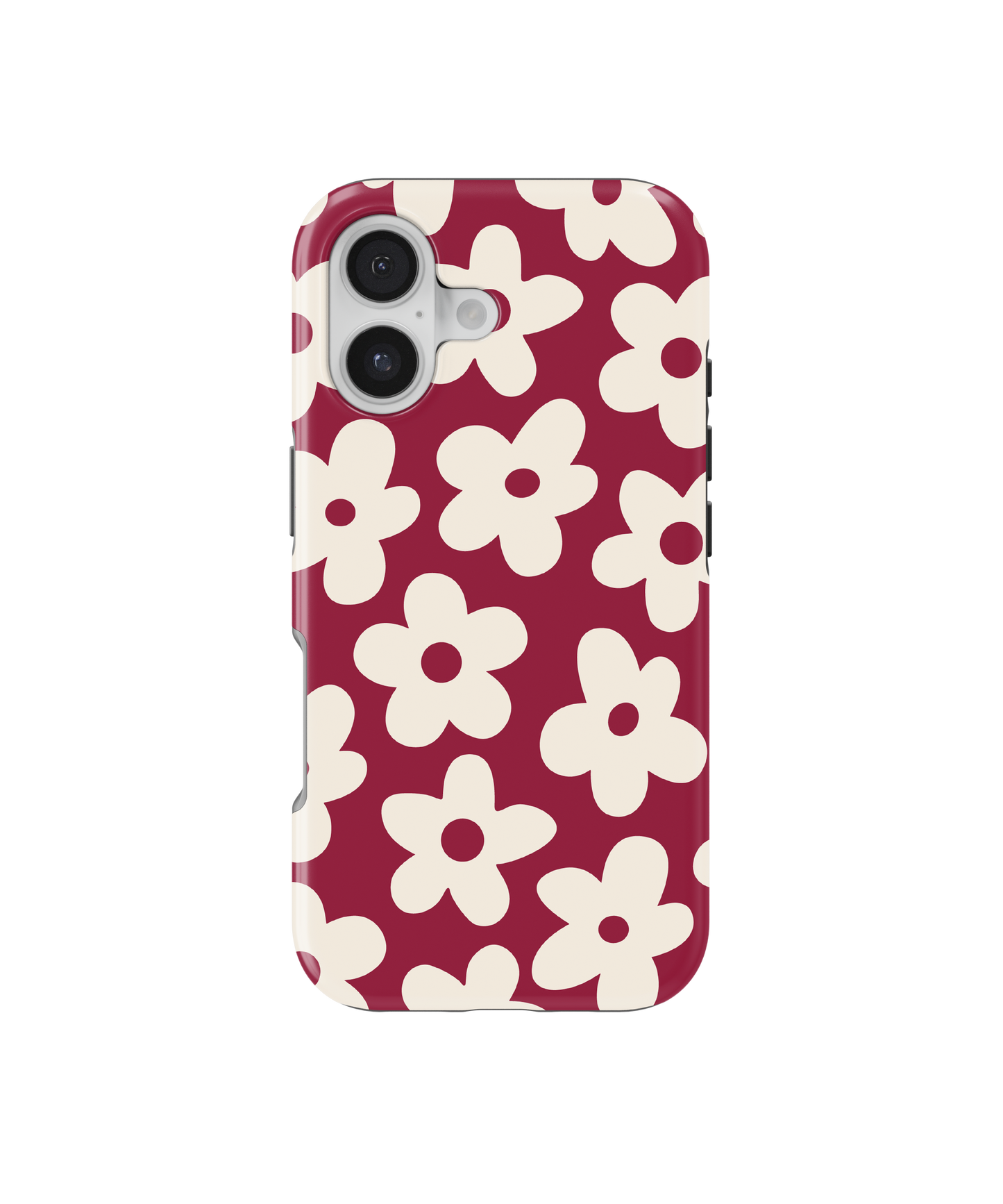 Black Cherry Big Blooms MagSafe Phone Case