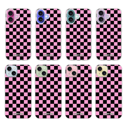 Bubblegum Checkers Clear Case Insert