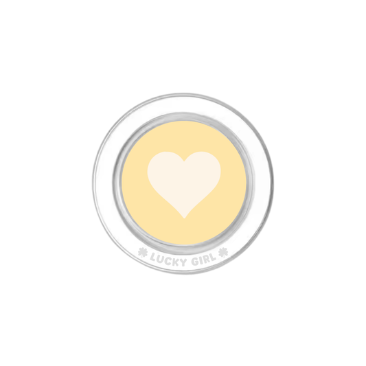 Banana Whispers Heart Phone Grip Insert