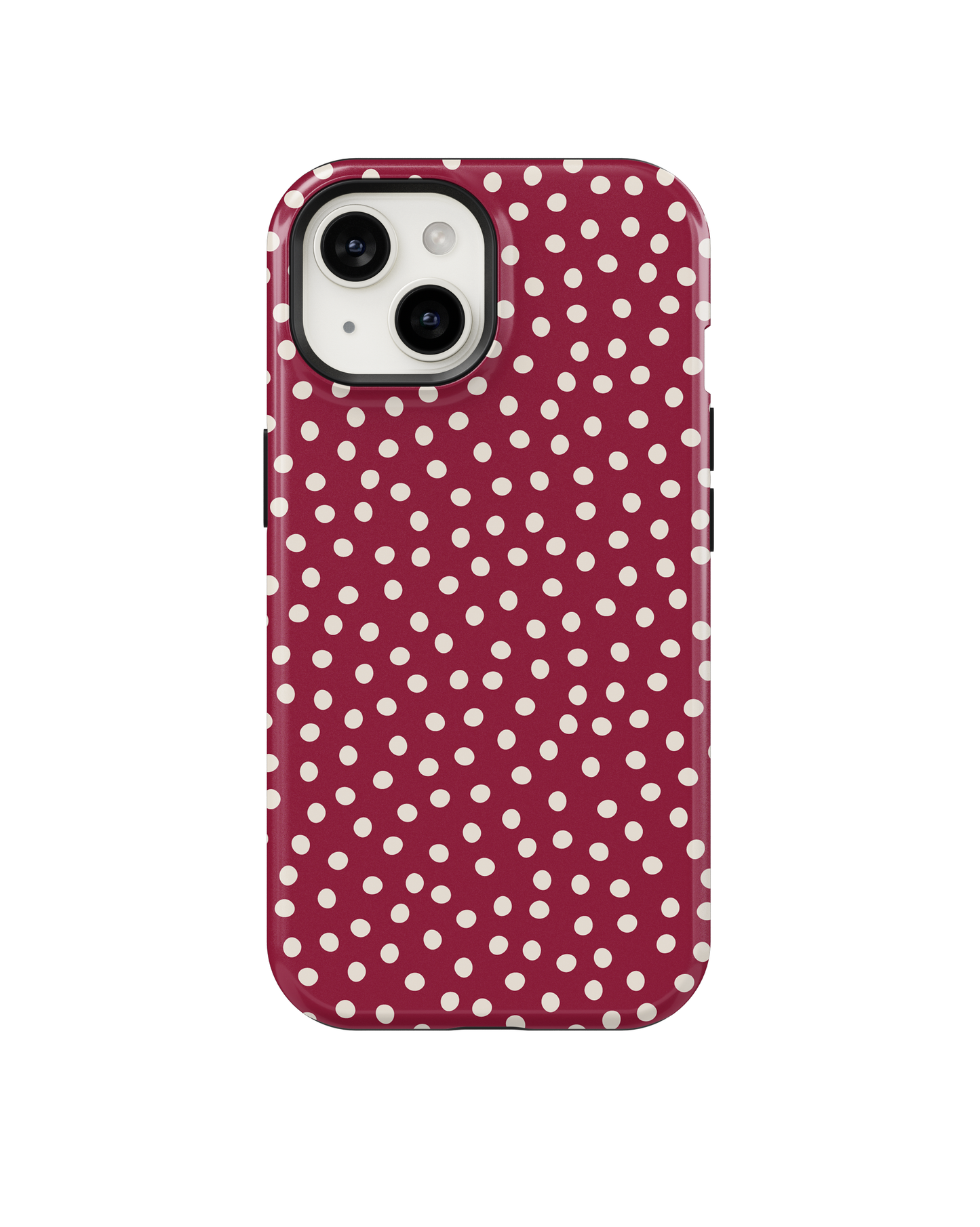 Black Cherry Dots MagSafe Phone Case