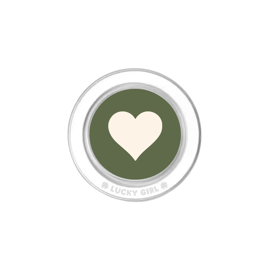 Moss Heart Phone Grip Insert