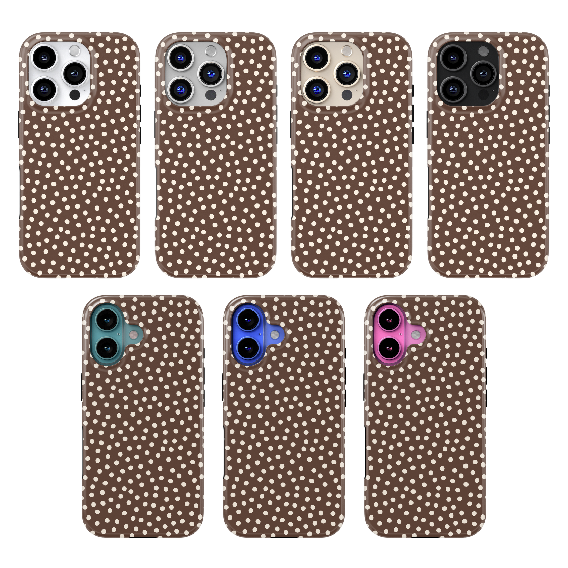 Espresso Dots MagSafe Phone Case